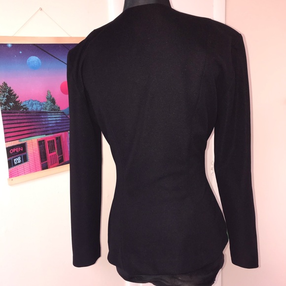 90s Zip Up Blazer Top - Picture 4 of 5